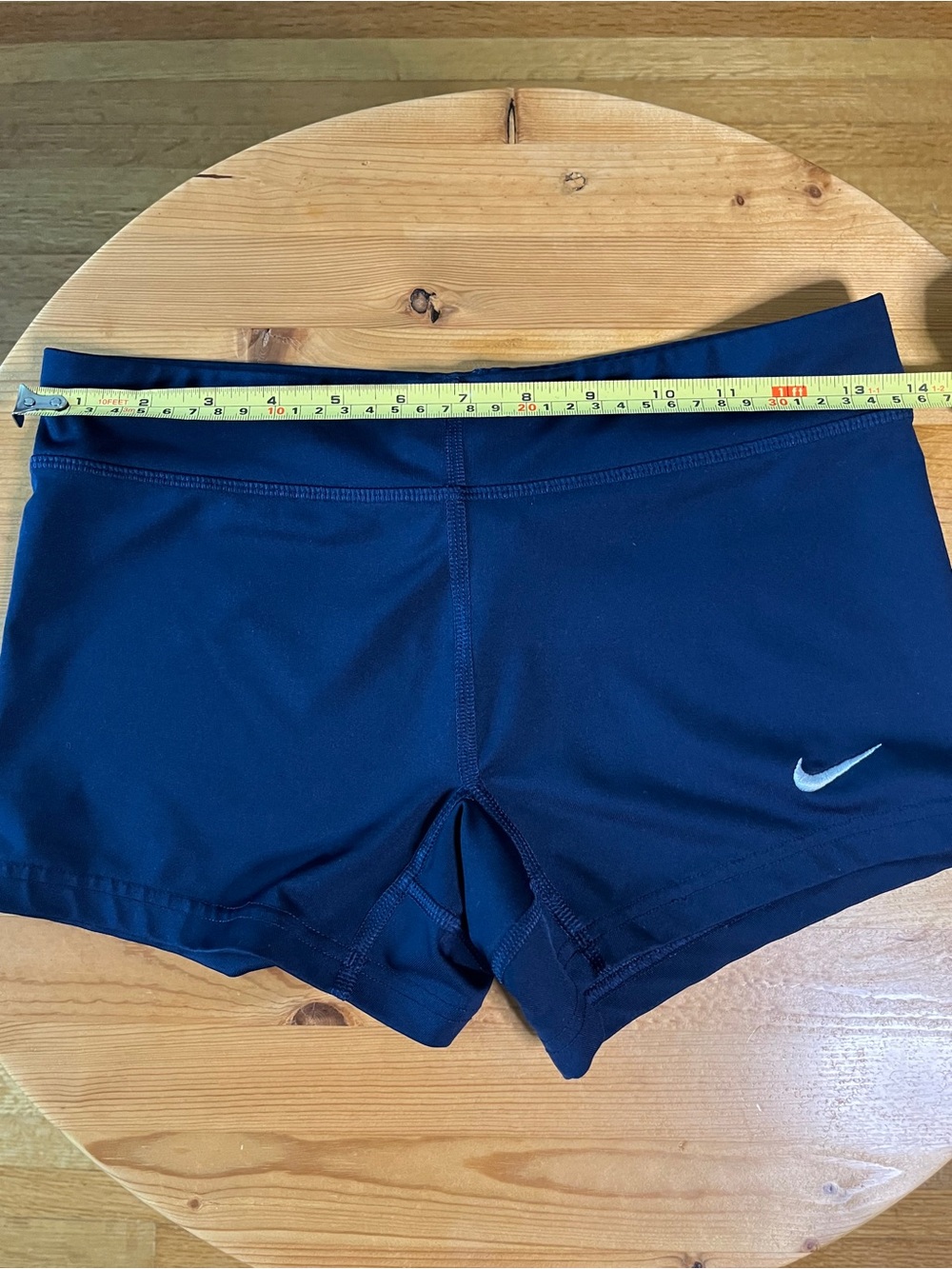 Nike Dry Fit Women's Navy Blue Athletic "Booty" Shorts. Size Small. Low Rise. - Picture 5 of 7